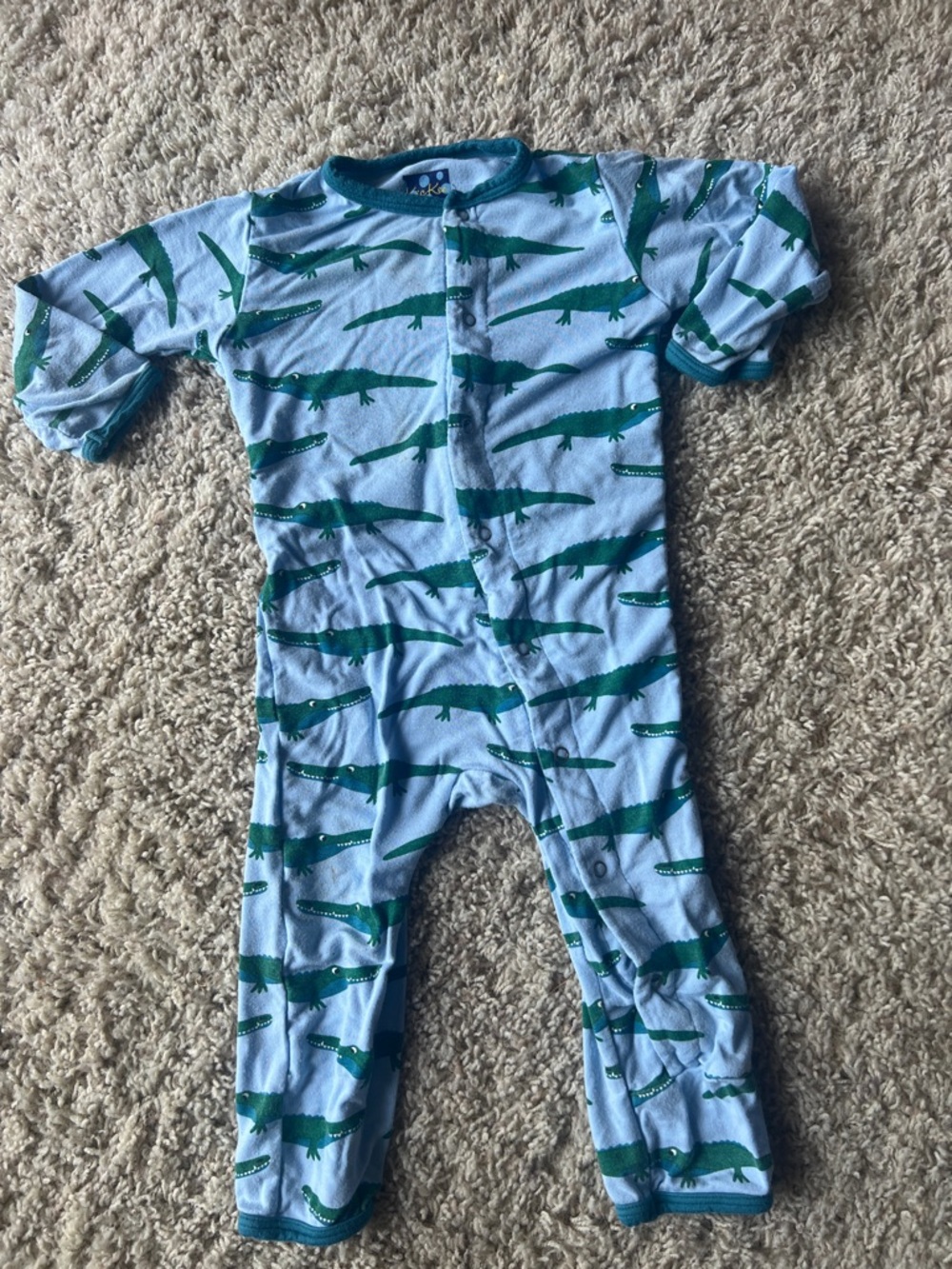 Kickee Pants Alligator Print Romper